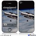 iPhone 4 Decal Style Vinyl Skin - Hubble Images - Hubble Orbiting Earth (DOES NOT fit newer iPhone 4S)