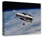 Gallery Wrapped 11x14x1.5  Canvas Art - Hubble Images - Hubble Orbiting Earth