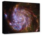Gallery Wrapped 11x14x1.5  Canvas Art - Hubble Images - Spitzer Hubble Chandra
