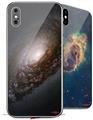 2 Decal style Skin Wraps set for Apple iPhone X and XS Hubble Images - Nucleus of Black Eye Galaxy M64
