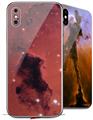2 Decal style Skin Wraps set for Apple iPhone X and XS Hubble Images - Bok Globules In Star Forming Region Ngc 281