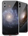 2 Decal style Skin Wraps set for Apple iPhone X and XS Hubble Images - Spiral Galaxy Ngc 1309