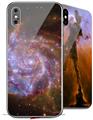 2 Decal style Skin Wraps set for Apple iPhone X and XS Hubble Images - Spitzer Hubble Chandra