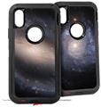 2x Decal style Skin Wrap Set compatible with Otterbox Defender iPhone X and Xs Case - Hubble Images - Barred Spiral Galaxy NGC 1300 (CASE NOT INCLUDED)