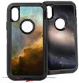 2x Decal style Skin Wrap Set compatible with Otterbox Defender iPhone X and Xs Case - Hubble Images - Gases in the Omega-Swan Nebula (CASE NOT INCLUDED)
