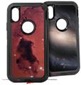 2x Decal style Skin Wrap Set compatible with Otterbox Defender iPhone X and Xs Case - Hubble Images - Bok Globules In Star Forming Region Ngc 281 (CASE NOT INCLUDED)