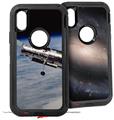 2x Decal style Skin Wrap Set compatible with Otterbox Defender iPhone X and Xs Case - Hubble Images - Hubble Orbiting Earth (CASE NOT INCLUDED)