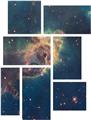 Hubble Images - Carina Nebula Pillar - 7 Piece Fabric Peel and Stick Wall Skin Art (50x38 inches)