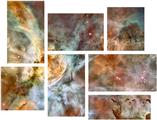 Hubble Images - Carina Nebula - 7 Piece Fabric Peel and Stick Wall Skin Art (50x38 inches)